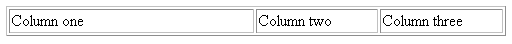 table with three columns